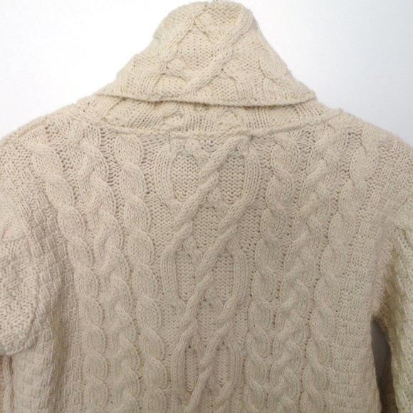 Inis Crafts Cable Knit Turtleneck Sweater Size M - Picture 7 of 9
